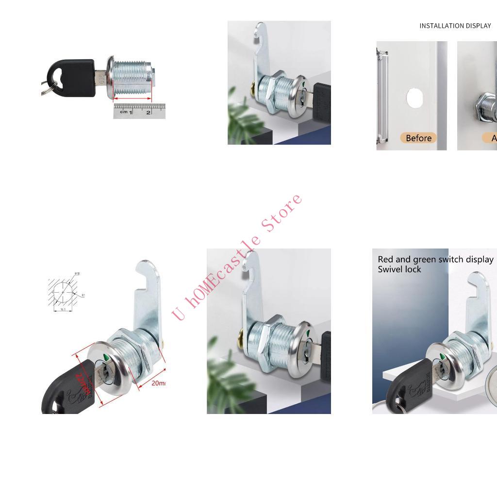 Furniture Hardware Locks - 63HF 2 juegos cerradura levas para
