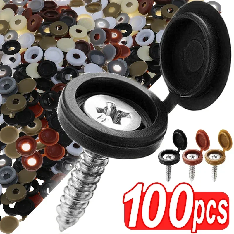 Furniture Hardware Nut - Tapa de tornillo de plástico con
