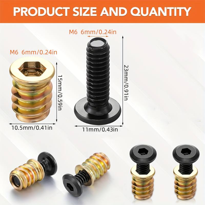 Furniture Hardware Nut - Kit de herramientas combinadas de insertos
