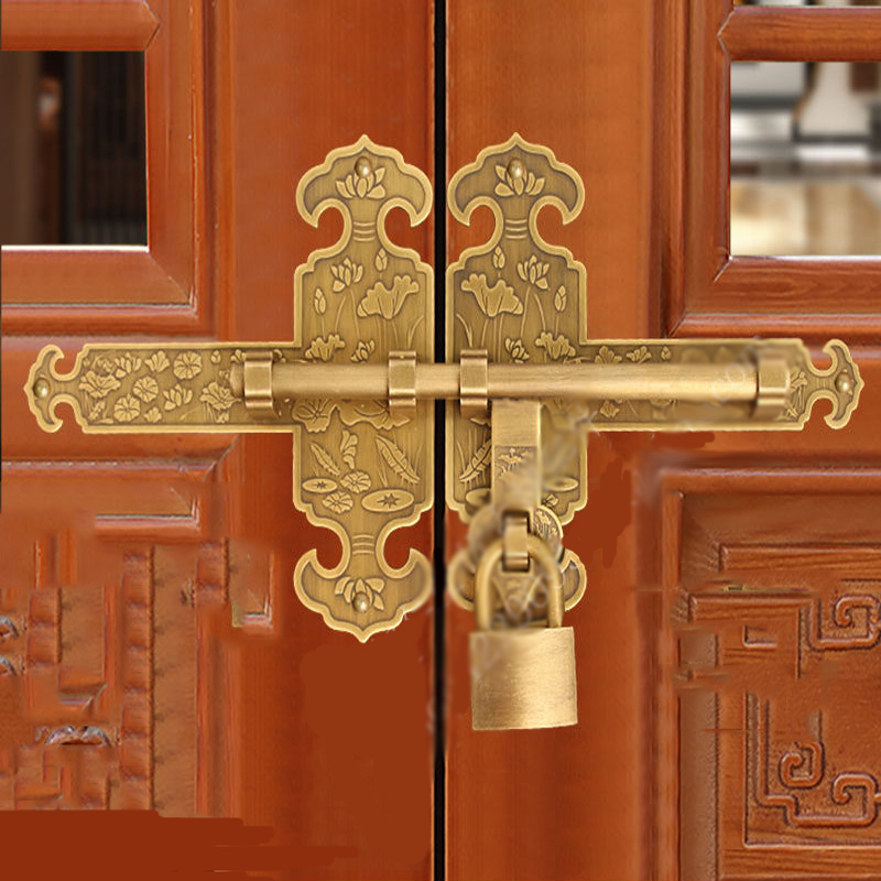 Furniture Hardware Fittings - Pestillo de Puerta de Latón Macizo