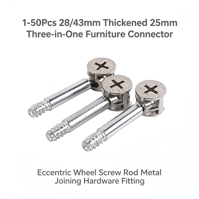 Conector de muebles tres en un - Furniture Joining Hardware reseña y precio