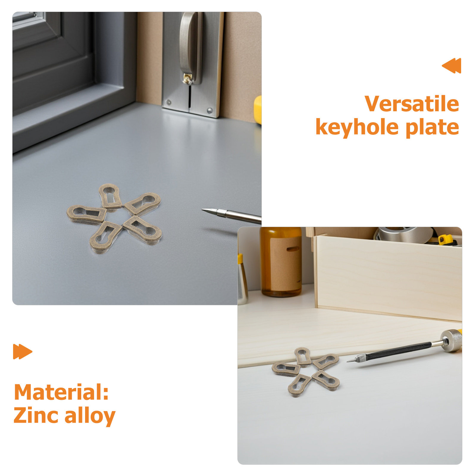 12 Piezas de Placas Decorativa - Furniture Hardware Locks reseña y precio
