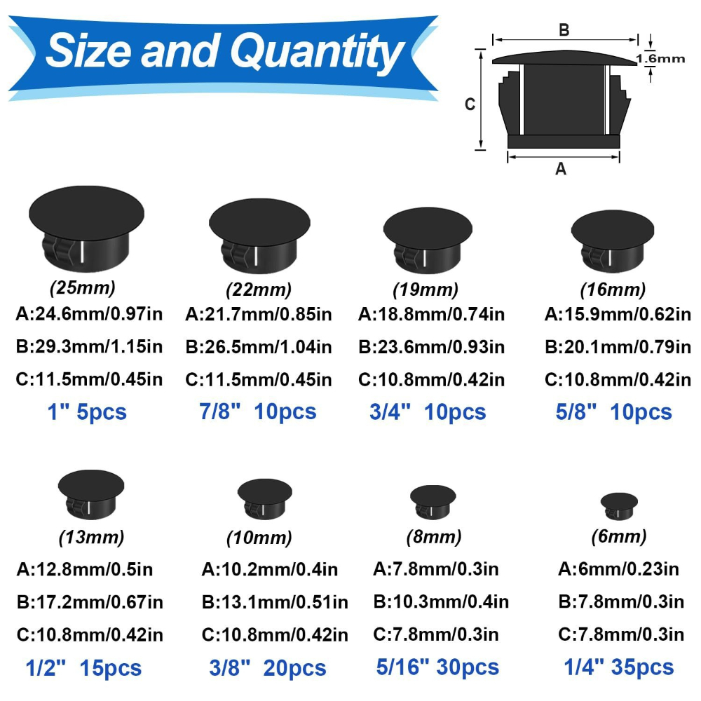 135 Uds cubierta tipo tornillo - Furniture Screw Type reseña y precio