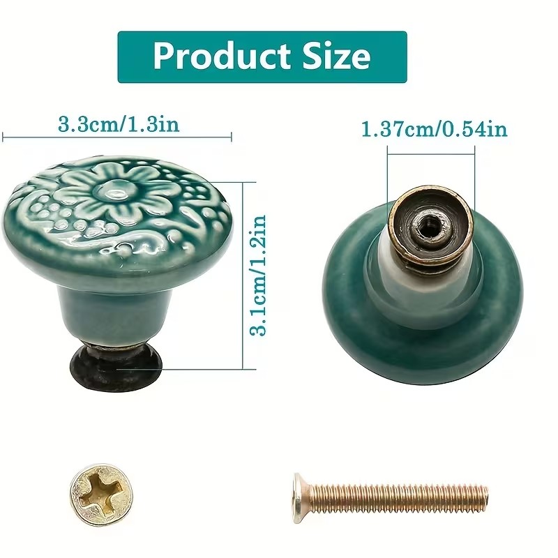 12 perillas de cerámica para g - Furniture Hardware China reseña y precio