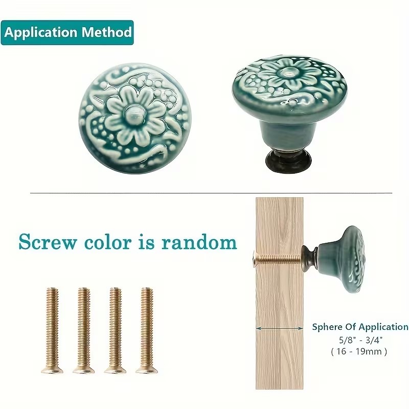 12 perillas de cerámica para g - Furniture Hardware China reseña y precio