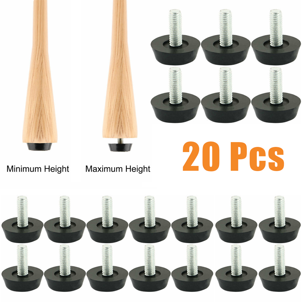 20 piezas de patas niveladoras - Furniture Screw Type reseña y precio