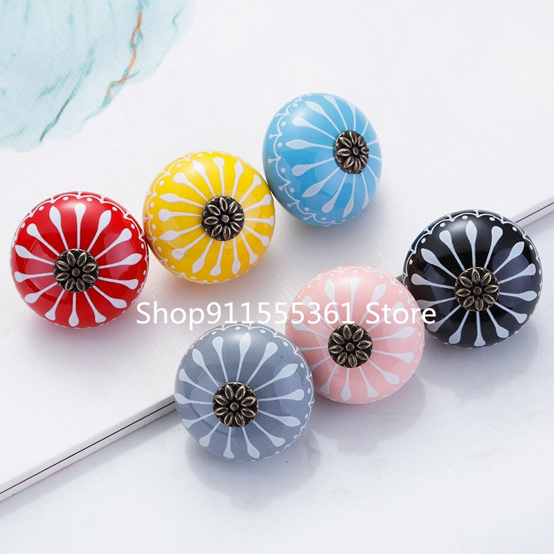 Pomo de cerámica para puerta d - Unique Furniture Hardware Pulls reseña y precio
