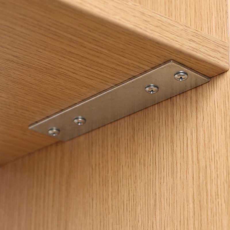 Soportes rectos de alta resist - Furniture Hardware Supply reseña y precio