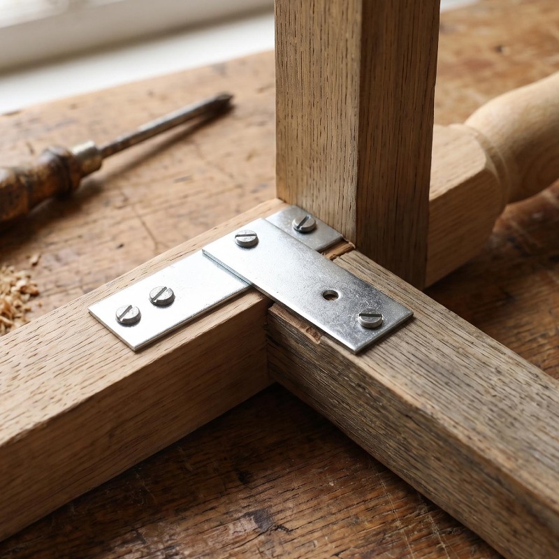 Soportes rectos de alta resist - Furniture Hardware Supply reseña y precio