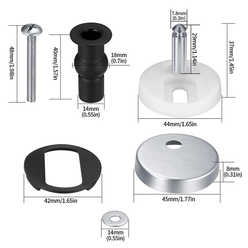 Paquete de 2 bisagras de fijac - Furniture Screw Type reseña y precio