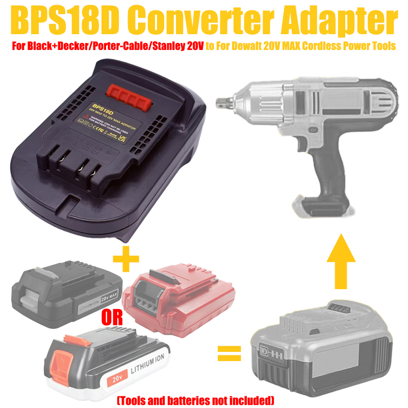 Adaptador HAKSINKY BPS18D para - Black+Decker Tool 20V Max reseña y precio