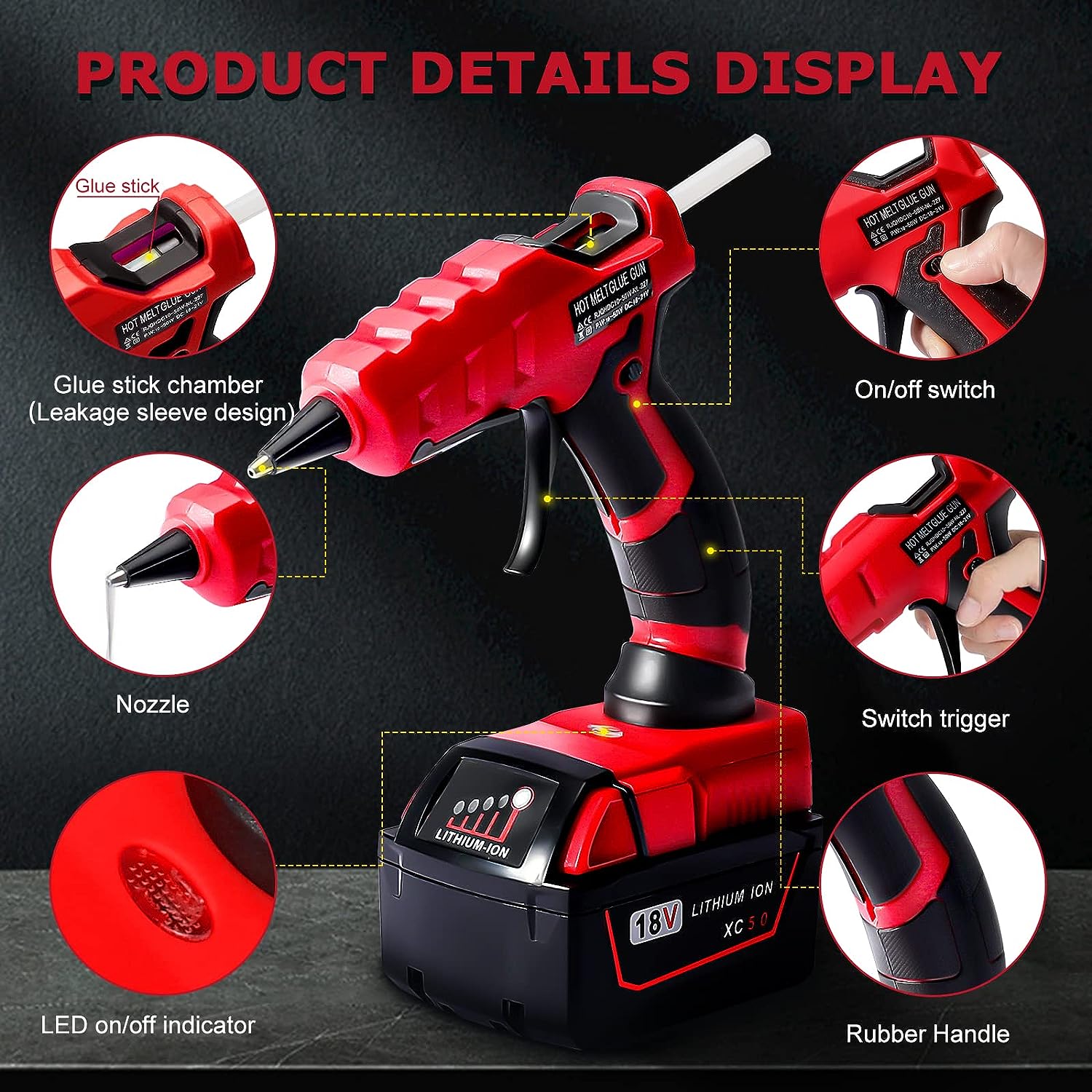 Pistola de pegamento de fusión - Black+Decker Tool 20V Max reseña y precio