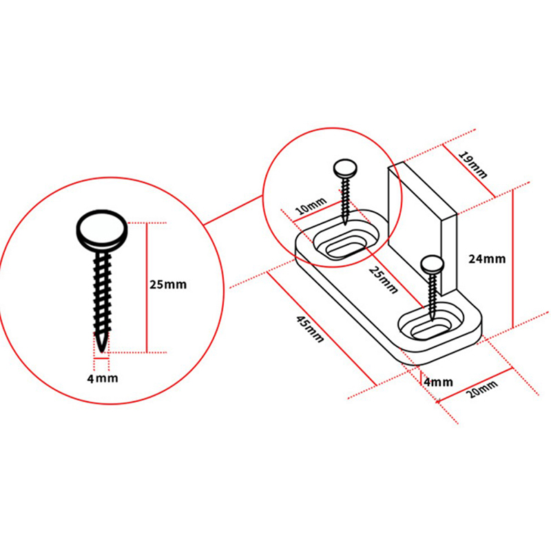 2 guías deslizantes ajustables - Furniture Hardware Accessories reseña y precio